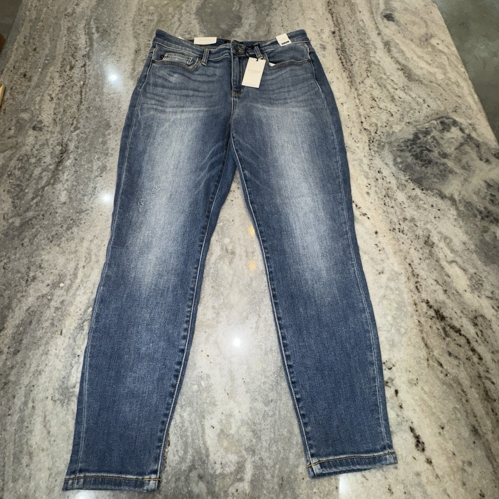NWT Judy Blue Women's 36x28‎ Slim Fit Skinny Ankle Jeans Denim High Waist